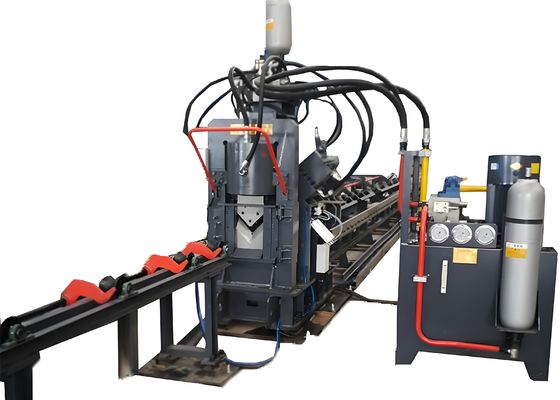Hoge Snelheid Automatische CNC Hydraulische Pons-, Markeer- en Snijmachine 3 CNC Assen Hoekboren Stalen Verbindingsplaat voor Communicatie