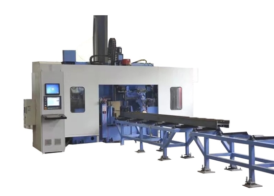 5-30 mm Hooldiameter CNC Beam Drilling Tapping And Marking Machine Lijn 4 X 3 Rij Stijl Gereedschap Magazine