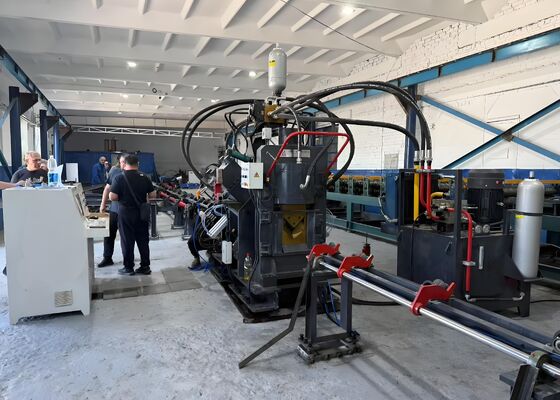 2200/4300KN Cutting Force Cnc Angle Steel Punching Machine Line 18 Letters Per Group