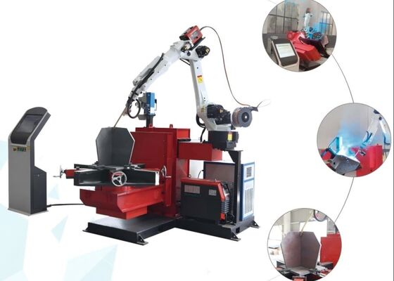 Las de basis van transmissietorens Gebruik CNC-torenvoetlasrobot 2 stuks werktafels