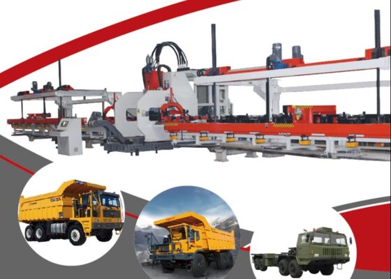 Bouwvoertuigen Gebruikte CNC-Light Truck Plate Beam Punching Sheet Metal Processing Line