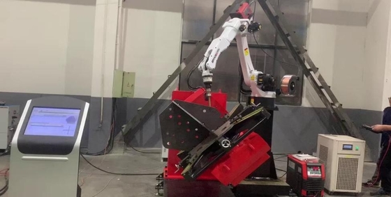 Hoogprecisie Lasrobot Voor Staalstructuur Toren Voet Lassen
