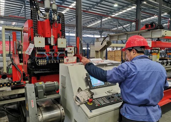 4000 - 8000 mm Lengte Automobiel Langelijnsbalk Platte plaat 1200KN Nominale kracht CNC Punching Productielijn Model FPCP120