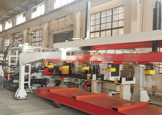 4000 - 8000 mm Lengte Automobile Longitudinal Beam Flat Plate 1200KN Nominale kracht CNC Punching Productielijn