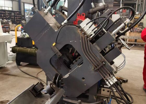 Electrical Power Infrastructure CNC Angle Steel Punching Line Steel Structure Fabrication