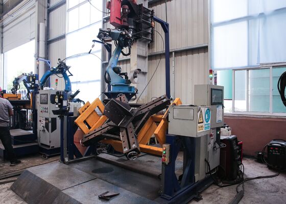 46m/min Rotatiesnelheid Toren Voet Lasrobot 4500*3500*3000mm Algemene Machina Dimensie