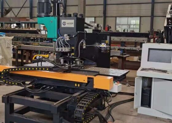 50 mm Max Boring Diameter Cnc Plate Punching Machine voor staalplatencomponenten