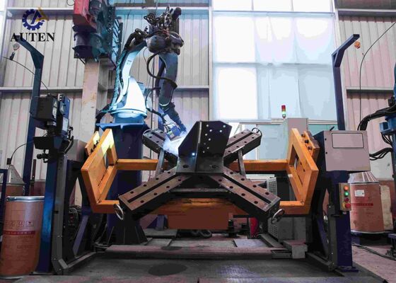 CNC-hoekpunchmachine Dual Positioners 5 Axis Gantry Robot voor nauwkeurig overbrengen toren lassen