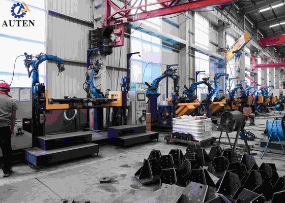 CNC-hoekpunchmachine Dual Positioners 5 Axis Gantry Robot voor nauwkeurig overbrengen toren lassen