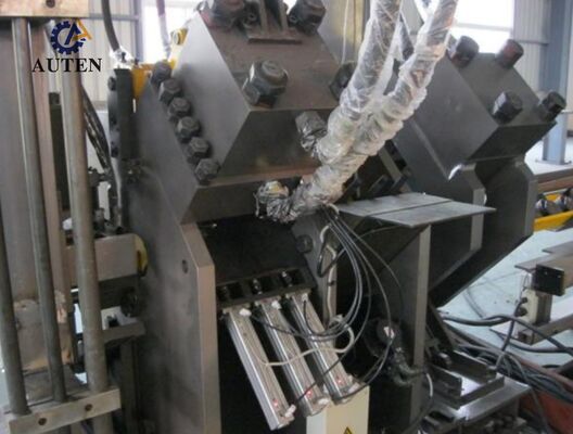 High Speed CNC Angle Steel Punching Shearing Line 14x10x19mm Character Size