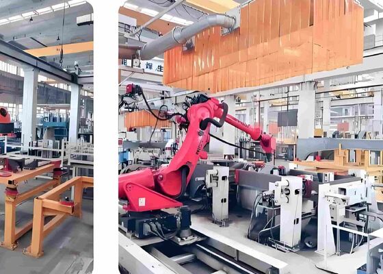 Flexibel standaard werkstation voor robotverzetting voor technische apparatuur en scheepsbouw