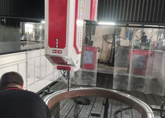 PHD4080 Cnc Portaaltype Mobiele CNC Boor-Freesmachine Staalplaat Flens Warmtewisselaar