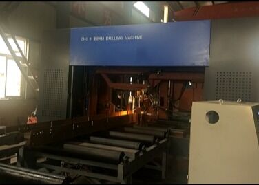 Staalstructuur Cnc H Beam Metal Cutting PLC Motor Bearing 55kW Power CNC boormachine