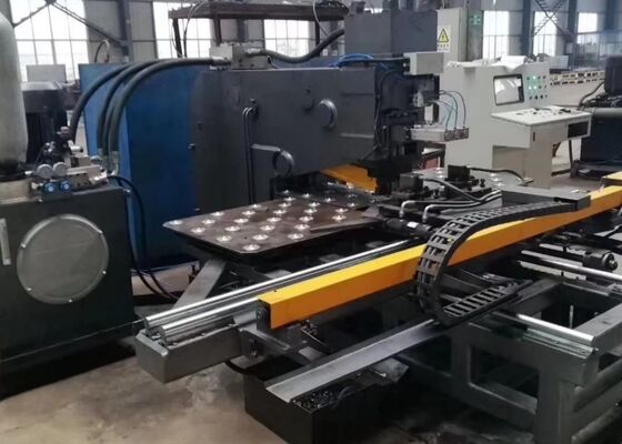 Stalen Toren Gebruik CNC Plaat Pons-, Markeer- en Boormachine 1000/1200KN Ponskracht