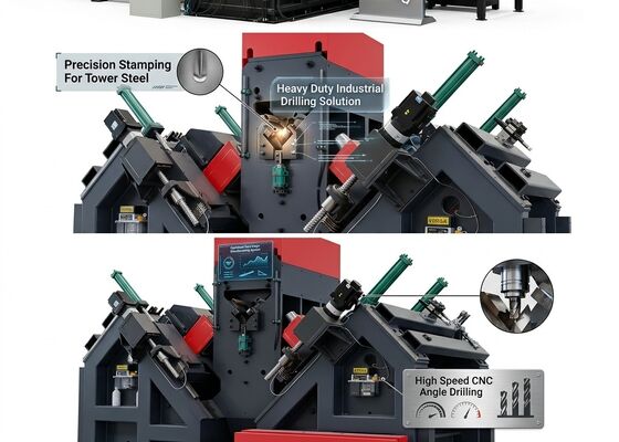Model JNC2532 Cnc-hoekstaalboormarkeringslijn met voedingskanaal
