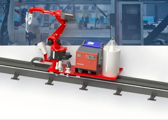 2010mm Arm Span Orthogonale Rail Lasrobot voor Kraanbalk H-vormige Stalen Kolom