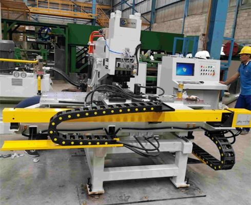 Hoog snelheid CNC-plaatpunch-markerings- en boormachine met geïntegreerde verwerking